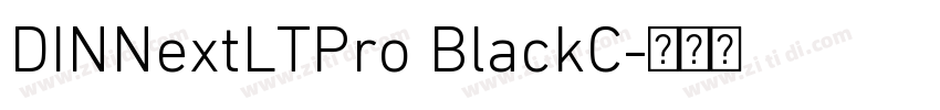 DINNextLTPro BlackC字体转换